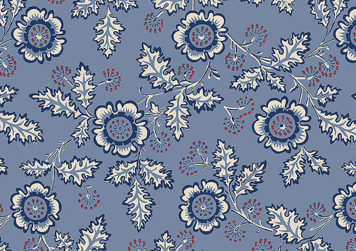 Land & Shore River, Blue Red - Made to Measure Curtains - Image 8